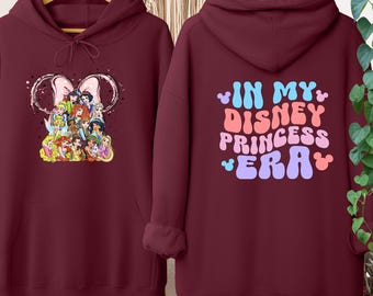 Disney Princess Sweatshirt, Disney Birthday Party Hoodie, Disney Girls Matching Shirt, In My Disney Princess Era Shirt