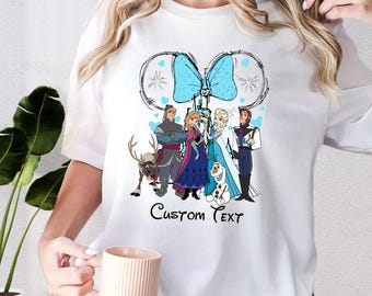 Disney Frozen Custom Shirt, Princess Elsa and Anna Shirt, Olaf Hans Sven Kristoff Oaken Shirt, Disneyland Trip Shirt, Frozen Characters Tee