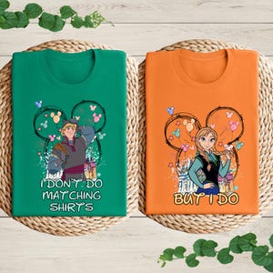 Kristoff and Anna Couple Shirt, Disney Valentines Matching Shirt, Disney Couple Shirts, Funny Couple Tee, Frozen Anna Shirt, Disney Trip Tee Bild 4