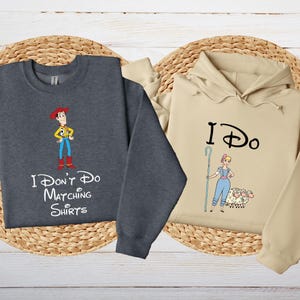 Toy Story Couple Sweatshirt, Toy Story Custom Hoodie, Toy Story Movie Shirt, Disney Couple Matching Tee, Couple Shirt, Disney Couple Shirt image 2