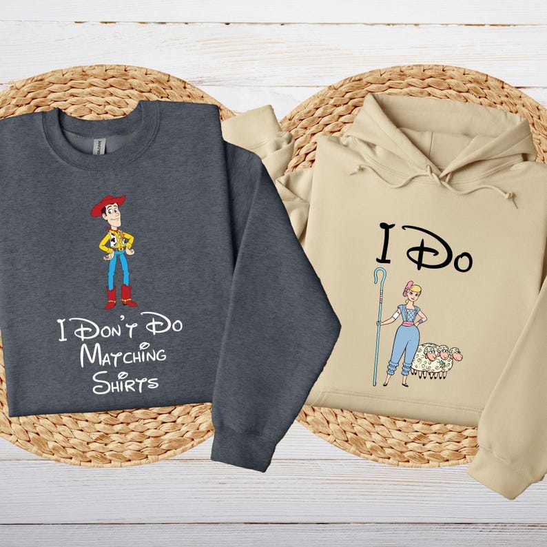 Toy Story Couple Sweatshirt, Toy Story Custom Hoodie, Toy Story Movie Shirt, Disney Couple Matching Tee, Couple Shirt, Disney Couple Shirt image 2