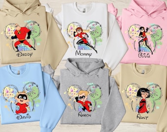 The Incredibles Custom Family Sweathirt, Disney Incredibles Matching Shirt, Disney Family Trip Shirt, Incredibles Gift Shirt, Mr Incredible