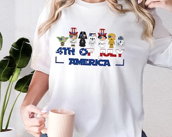 Star Wars 4th of July Shirt, Disney 4th of July Matching Shirt, Disney America Shirt, Star Wars Independence Day Tee, Disney Group Tee