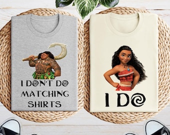 Moana Maui Matching Couple Shirts, Disneyland Trip Tees
