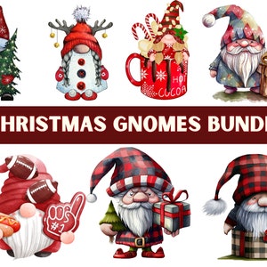 Christmas Gnome Bundle SVG For Cut File,Christmas Doodle, hand drawn,Cartoon, svg,dxf,png,eps, for cricut Silhouette,Cameo