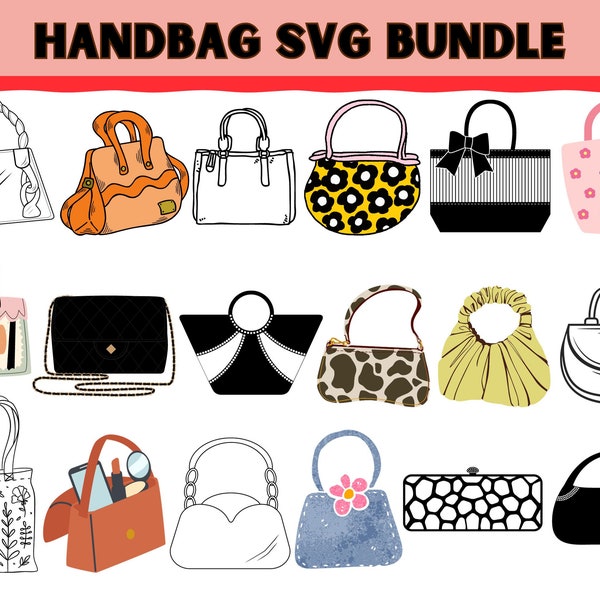 Handbag svg, Handbag silhouette, Ladies purse svg, Woman handbag svg, Ladies handbag silhouette, Handbag png