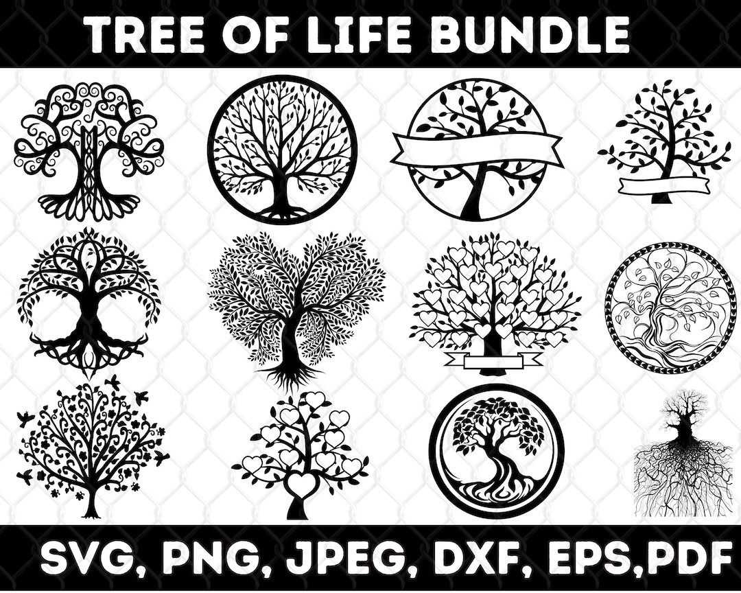 Tree of Life SVG Bundle, Tree of Life Clipart, Tree of Life SVG Cut ...