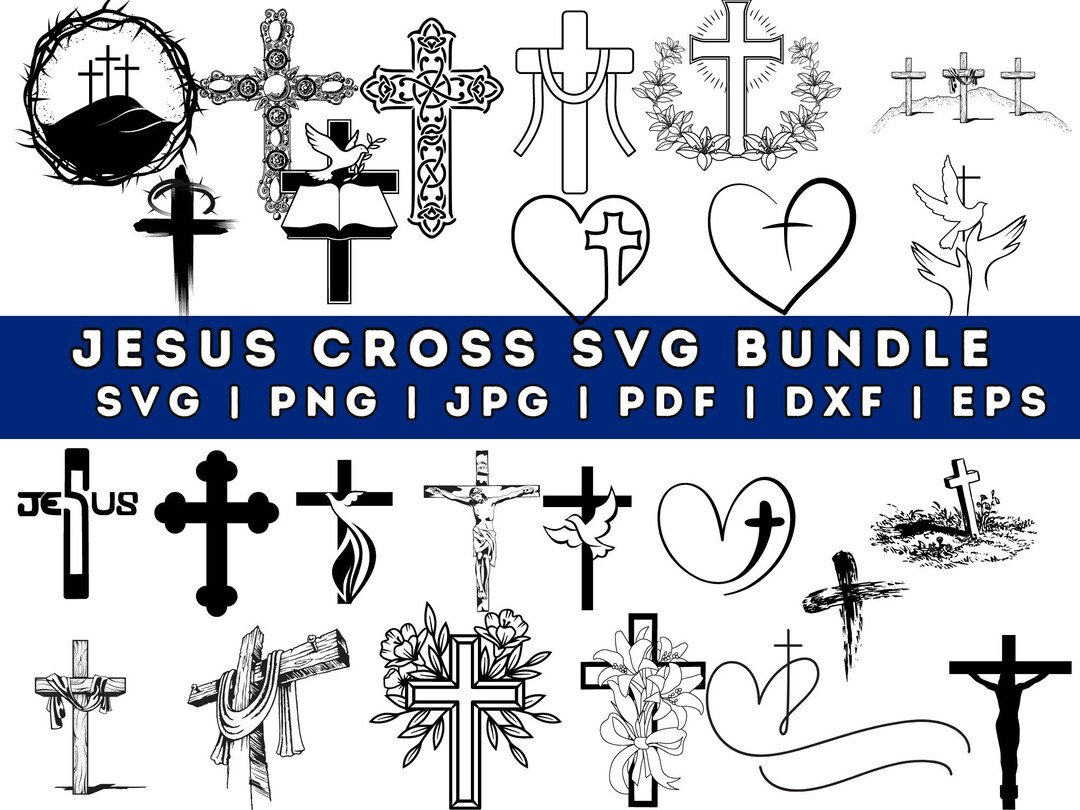 Jesus Cross Svg Bundle , Old Rugged Christian Cross Svg, Faith Cross ...