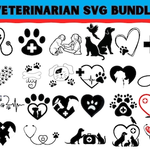 Veterinarian SVG Bundle\ Animals Svg\ Pet Doctor Svg\ Doctor Svg\ Animal Doctor Svg\ Dog Svg\ Cat Svg\ Small Animals Svg\ Cricut Svg