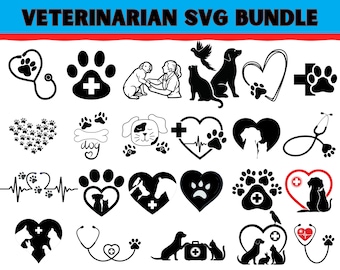 Veterinarian SVG Bundle\ Animals Svg\ Pet Doctor Svg\ Doctor Svg\ Animal Doctor Svg\ Dog Svg\ Cat Svg\ Small Animals Svg\ Cricut Svg