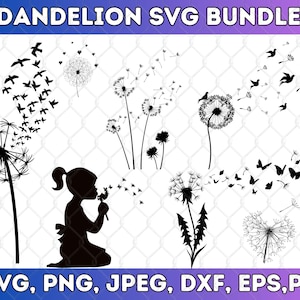 Löwenzahn SVG, Löwenzahn SVG-Bundle, Löwenzahn Vektor, Löwenzahn Cricut, Löwenzahn Clipart, Löwenzahn-Dateien für Cricut, Silhouette, Clip Art