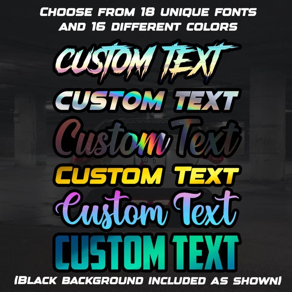 Custom Car Decal Drift - Etsy