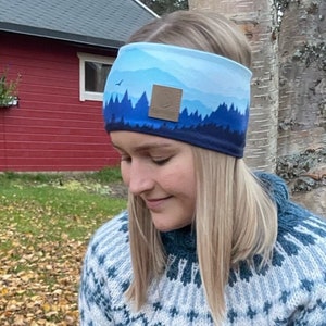 Technical well-fitting headband in soft brushed polyester. Headwear perfect for outdoor activities. Stretchy, wool-free, itch-free material!