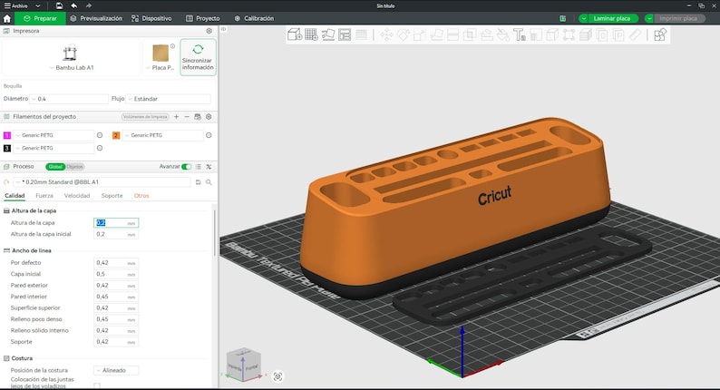 Cricut Tool Organizer | STL File | Gift for Makers | Silhouette Compatible image 4