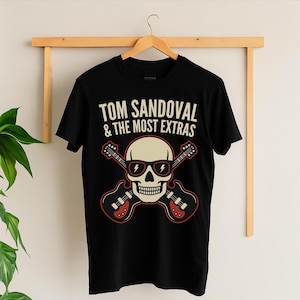 Tom Sandoval & The Most Extras Shirt | Lightning Skull Band Tee | Bravo Merch | AGT Vegas Bravocon 2025 T-Shirt