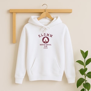 Felpa con cappuccio S.L.O.M.W. Momtok Survival Club / Felpa con cappuccio Utah Div / Vite segrete delle mogli mormoni / Felpa con cappuccio divertente con estetica di culto