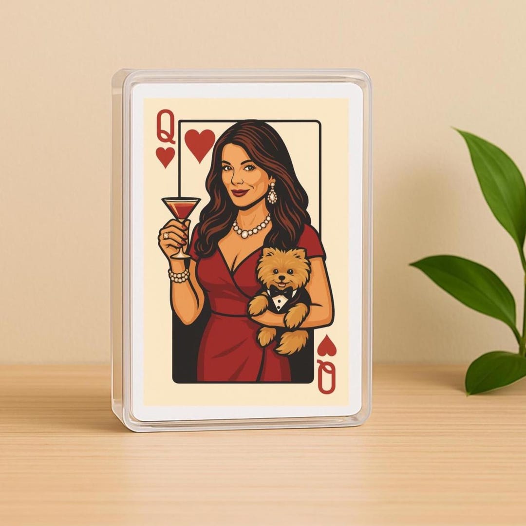Lisa Vanderpump Vegas Bravocon Merch Queen of Hearts Playing Cards