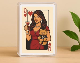 Lisa Vanderpump Vegas Bravocon Merch Queen of Hearts Playing Cards Vegas Real Housewives VPR Pump Rules RHOA RHOBH Fan Gift Memorabilia