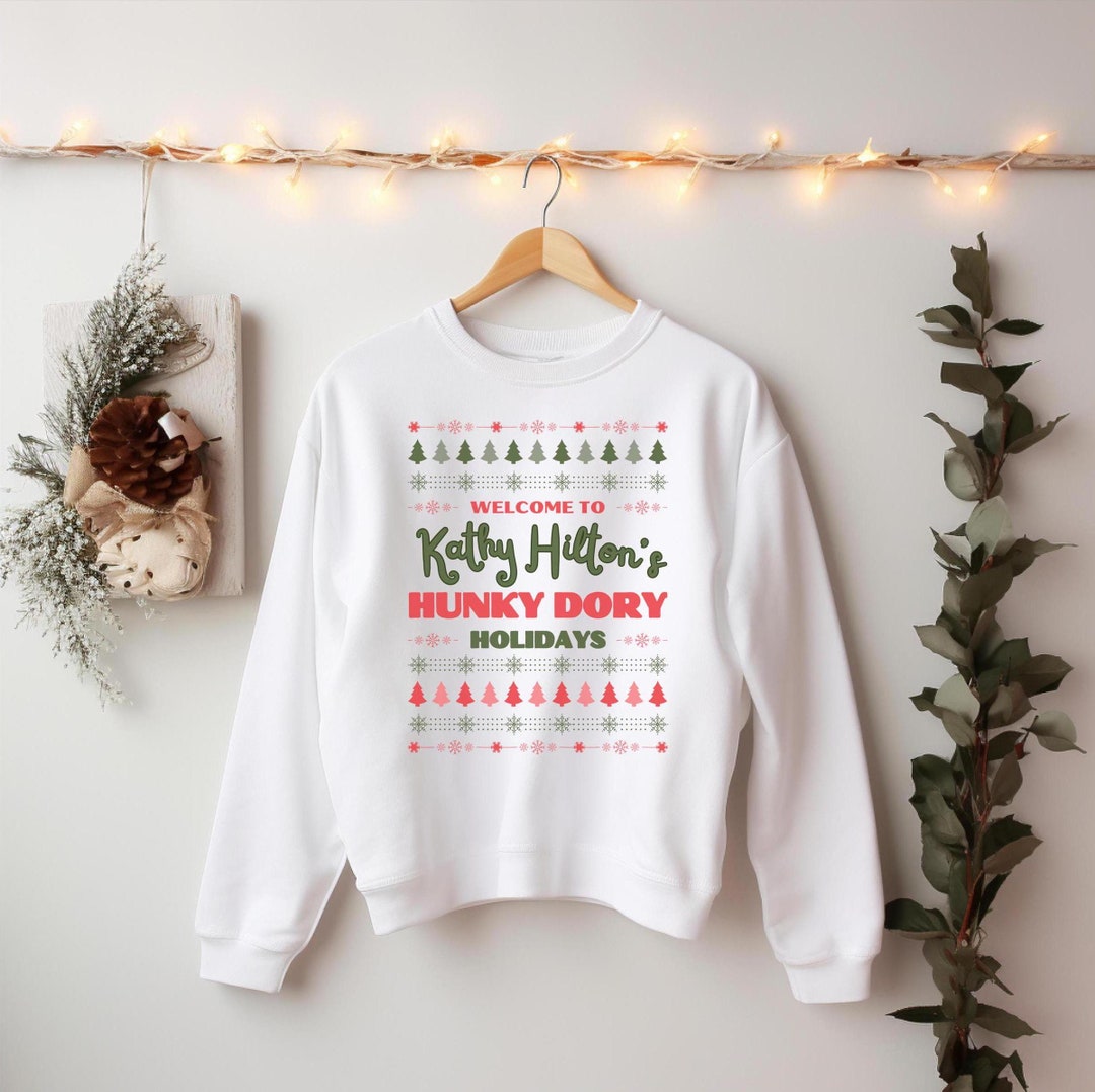 Welcome to Kathy Hilton's Hunky Dory Holidays Jumper, Real