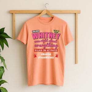 Whitney Was Right About Everything Tee | Reality TV Villain Era Shirt | MomTok Fan Merch | Team Whitney Graphic T-Shirt | SLOMW Mormon Wives