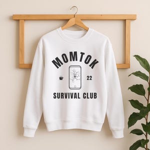 Felpa Momtok Survival Club / Felpa unisex girocollo &quot;Come sopravviverà Momtok?&quot; / Merchandising per i fan di &quot;Secret Lives of Mormon Wives SLOMW&quot;