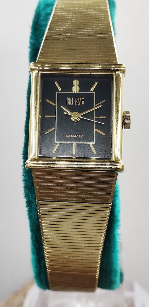 Vintage Bill Blass Women's Dress Watch 18 mm Gold… - image 1