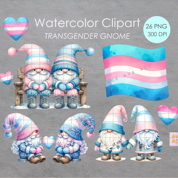 Transgender Gnome PNG Clip Art 26 PNG Transparent Background, LGBTQ + Pride Gnome, Gnome Lover, Bisexual Couple, Trans Gnome Pride Png Shirt