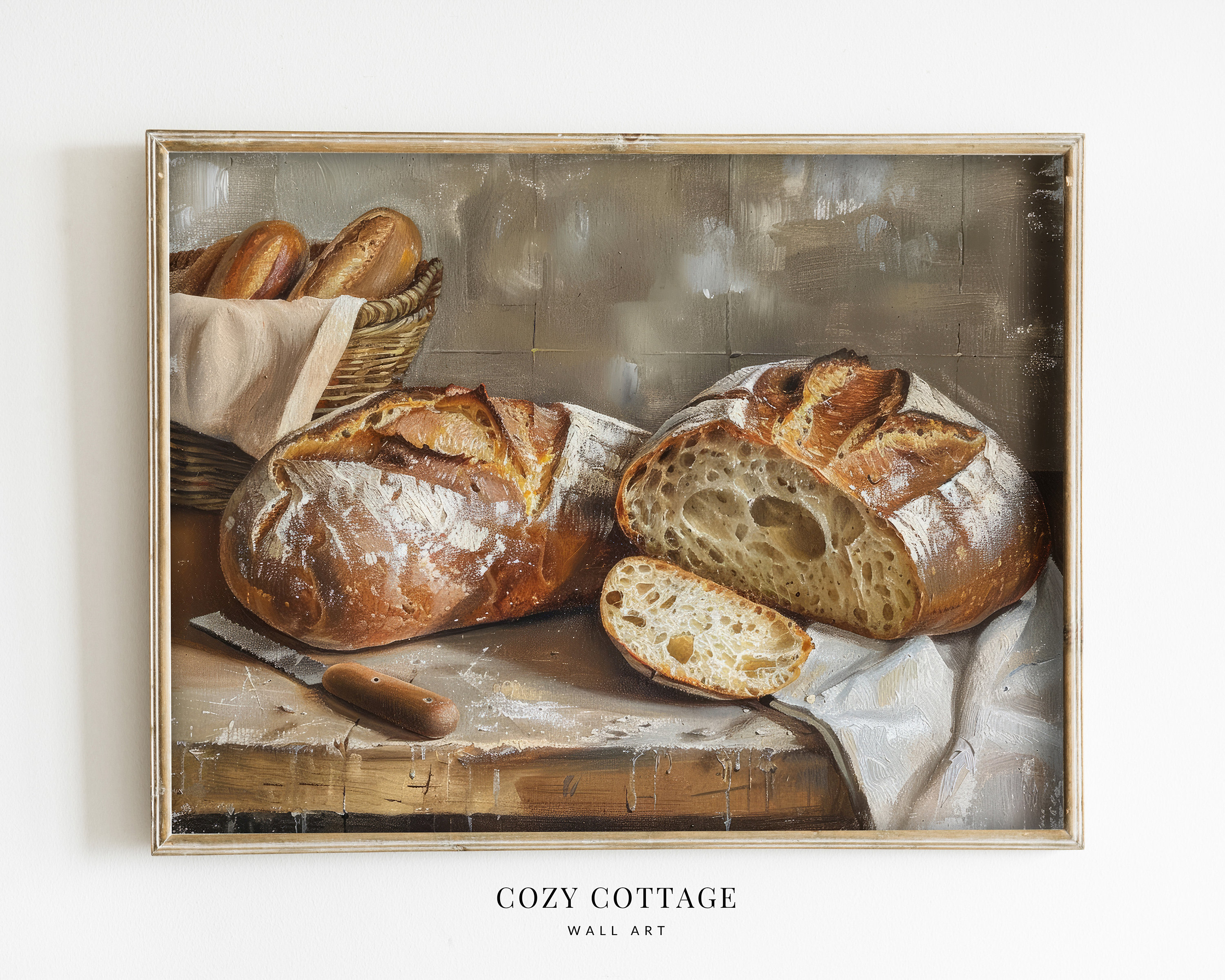 絵画。原画【Bear bought bread】 絵画。原画【Bear bought bread】 Collectible Bear Artwork -