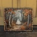 Little Ghost in Autumn Forest Vintage Style Halloween Painting Spooky ...