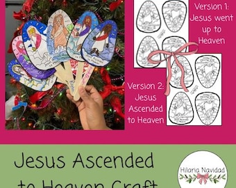 Jésus est monté (monté) au ciel Créations manuelles (école du dimanche, salle de classe, usage familial, etc.) Activité pour Actes 1:6-11