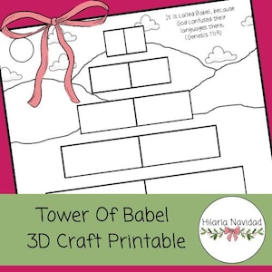 Tower of Babel 3D Craft Printable