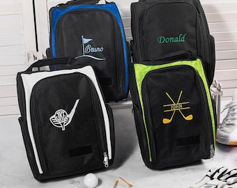 Personalized Golf Shoe Bag, Custom Name Gift