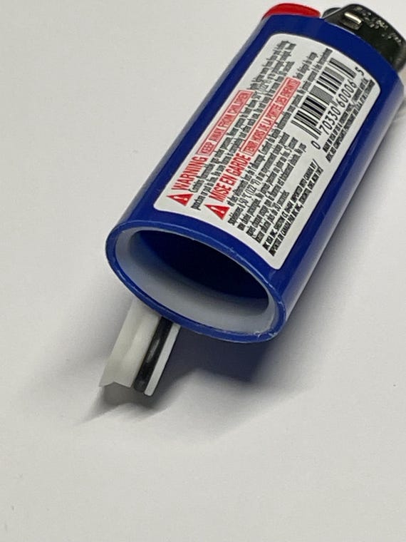 cigarette lighter stash O-ring Sealed Precision EDC Waterproof Bic Stash Lighter