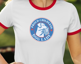 Camiseta patriótica para perro, orgullosa perruna sin hijos, camiseta del 4 de julio para perro, camiseta patriótica sin hijos, atuendo para el Día de la Independencia de los amantes de las mascotas.