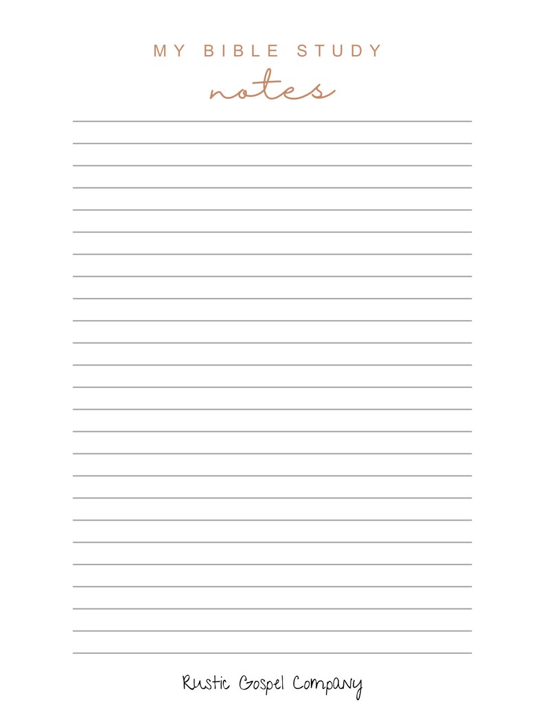 Flower My Bible Study Notebook Digital - Etsy