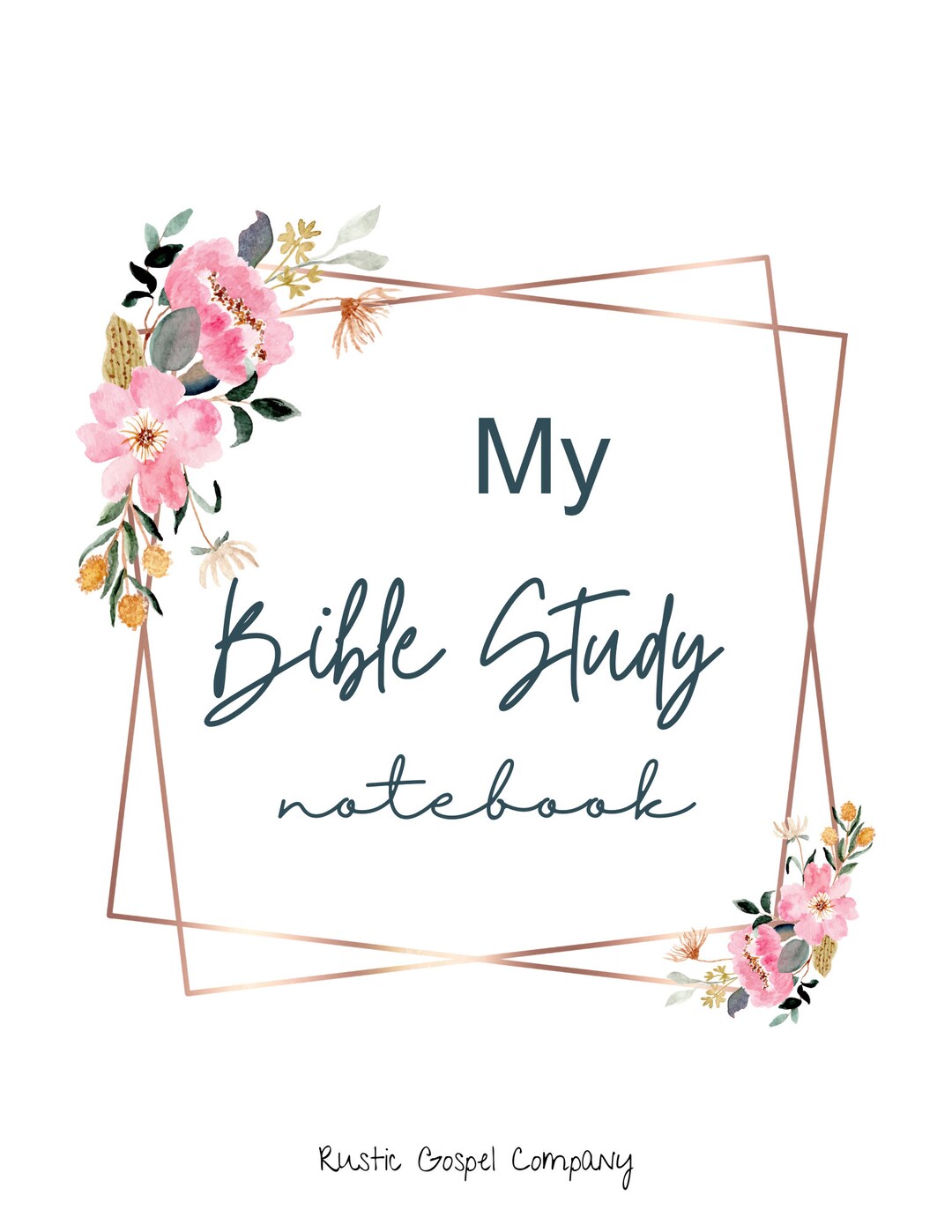 Flower My Bible Study Notebook Digital - Etsy