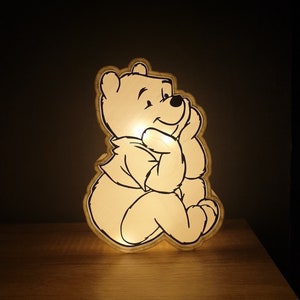 Lampe enfant 3D multicolore personnalisée - Petit ours