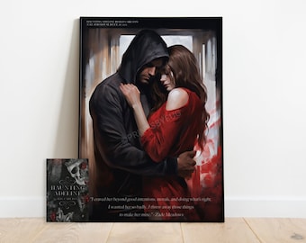 Zade Meadows & Adeline Reilly Portrait by H.D. Carlton - Printable Poster, Digital Download, BookTok, dark romance, Haunting Adeline poster