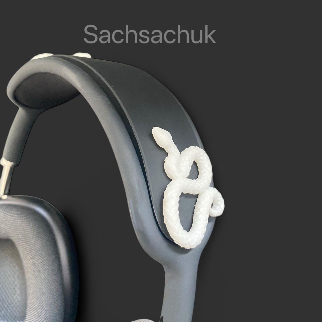 ヘッドホン SNAKE AiRPODS MAX スネークデザインのヘッドフォンカバー | 豪華なAirPods Max