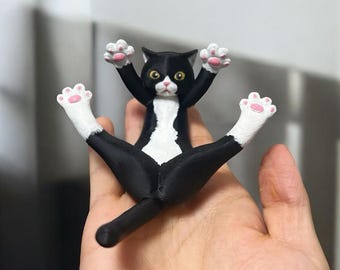 Cat mobile phone holder, cat photo holder,  Cat Shaped Phone Stand, iphone Holder,  Android Phone Holder, Cat Stocking Filler
