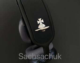 3D Printed Saturn AirPods Max Covers: Glossy Silver Headphone Attachment