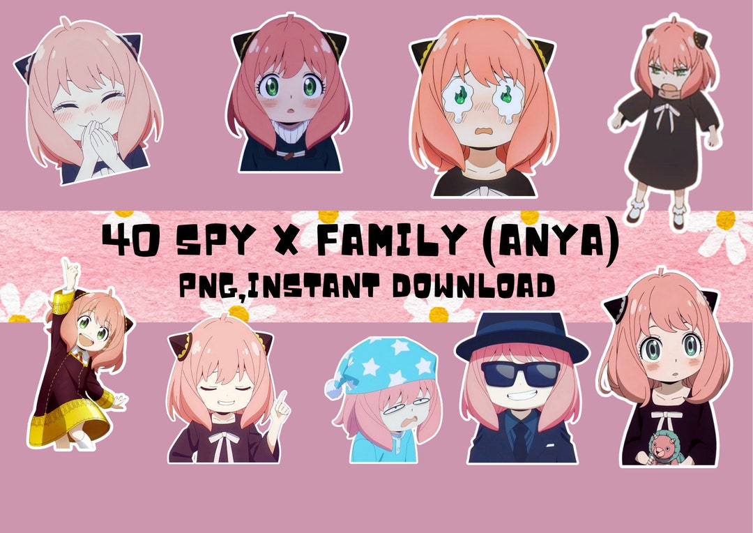 Spy X Family Stickers Anya Cute Stickers Anime Stickers Anya Etsy