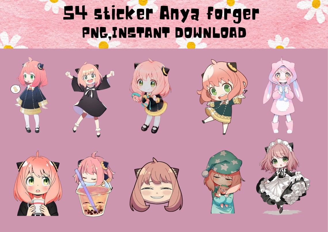 Spy X Family anya Volume 2, Anime Stickers, Cute Stickers, Anya