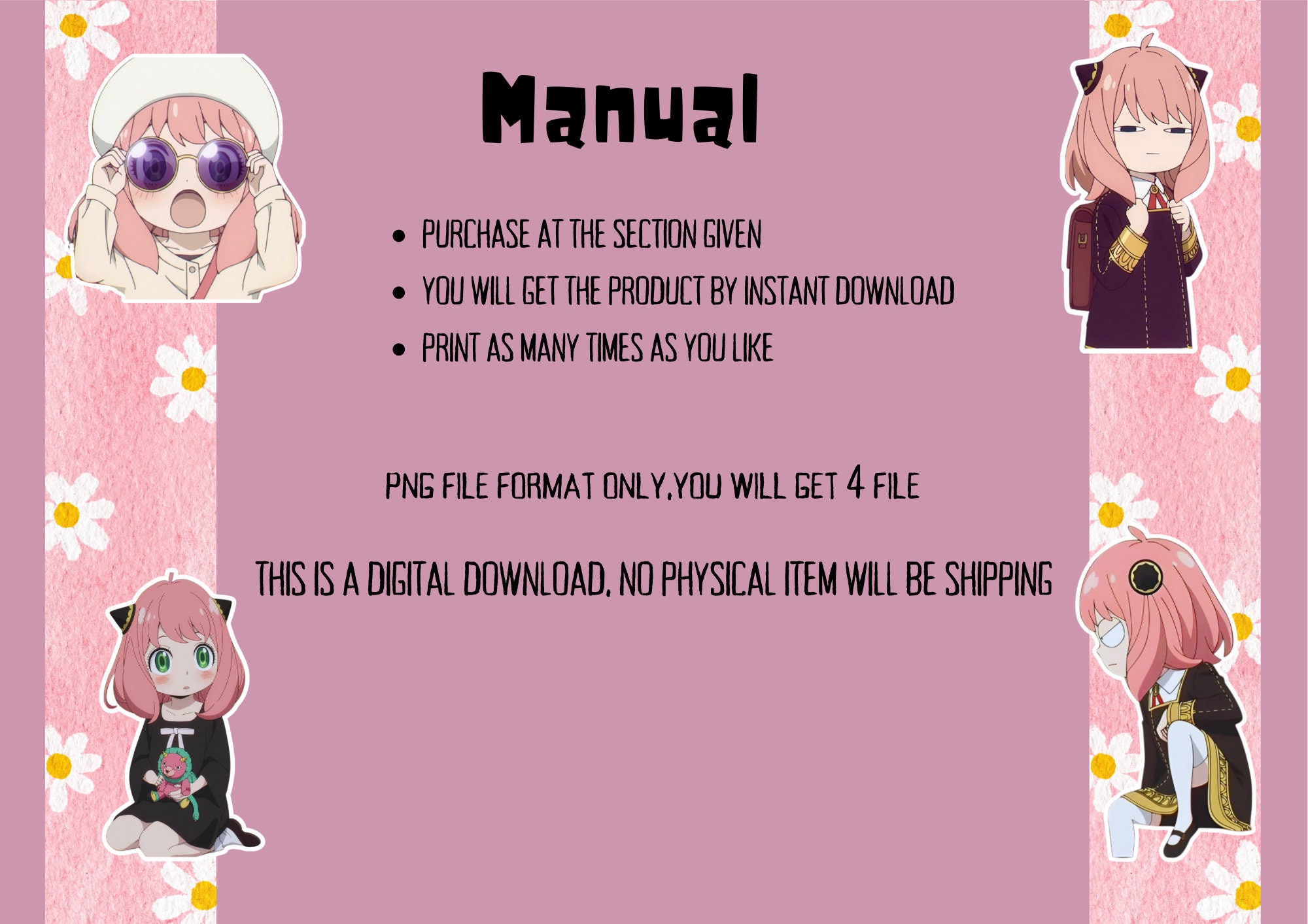 Spy X Family Stickers Anya Cute Stickers Anime Stickers Anya Etsy