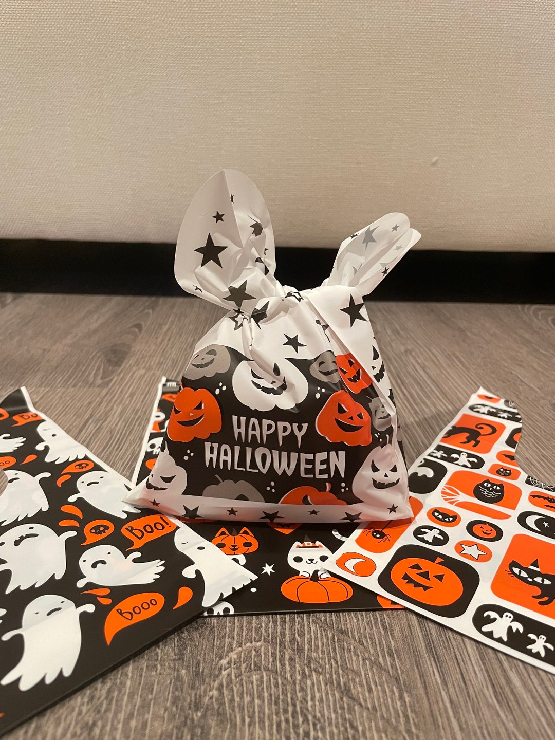 Halloween Favor Bags Candy Corn Party Favors Halloween Etsy