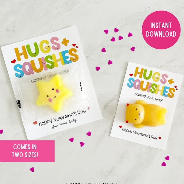 Squishy Party Favor Card Etsy