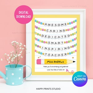 Teacher Appreciation Era Sign, Teacher Appreciation Week Gift for Teacher, Teacher Era Wall Print, Teacher Class Gift