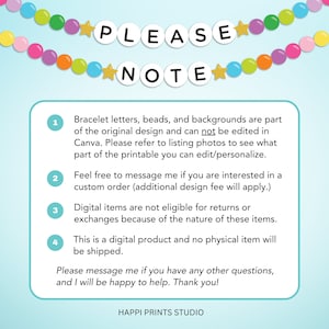 Lover Birthday Invitation, In My Birthday Era Printable Invitation, Editable Friendship Bracelet Invite, Digital Eras Birthday Party Invite image 4
