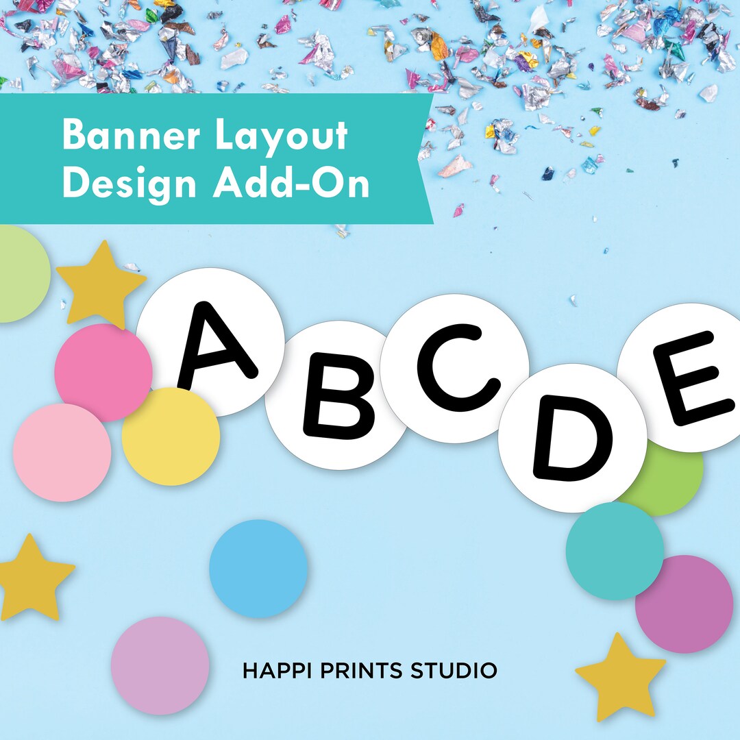 Banner Layout Design Add-on - Etsy