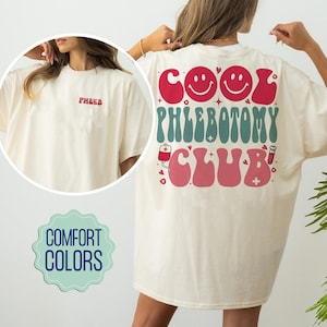 Camisa Flebotomia Tech Comfort Colors, Na Minha Era Flebotomista, Camisa Flebotomista Personalizada, Camisa Estudante de Enfermagem, Presente de Agradecimento a Enfermeiros